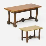 Thomas Molesworth, Rare console table/desk and bench