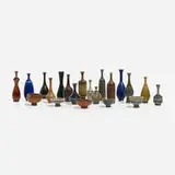 John Andersson, Collection of twenty-one miniature vases, c. 1950, glazed stoneware