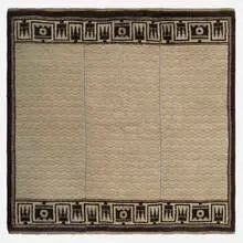 Pile carpet for Villa Buller by Barbro Nilsson, c. 1948, hand-knotted wool, sold Nov 2023