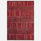 Vintage pile carpet by Bohoslojd Koustfliten, 1948, hand-knotted wool, sold Nov 2023