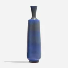 Tall vase by Berndt Friberg, 1961, glazed stoneware, sold Nov 2023