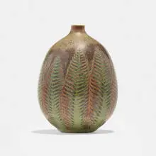 Vase by Stig Lindberg, 1952, glazed stoneware, sold Nov 2023