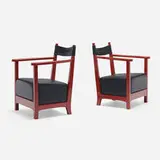 Luigi Caccia Dominioni, Chinotto lounge chairs, pair