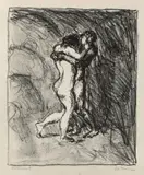 Das Wiederfinden by Max Beckmann, 1909, Lithographie auf festem Papier, sold May 2013