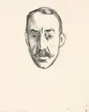 Henry van de Velde by Edvard Munch, 1906, Lithographie auf Velin, sold Jun 2013