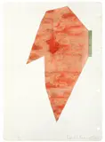 Franz Erhard Walther, Werkzeichnung, 1965, Beidseitige Zeichnung: Seite 1: Aquarell und Bleistift. Seite 2: Aquarell, Deckfarbe und Bleistift. Auf kariertem Papier