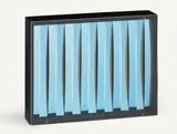 Spiegelobjekt by Adolf Luther, 1975, Objekt mit 15 Spiegelstreifen auf hölzerner Rückwand, sold Jun 2012