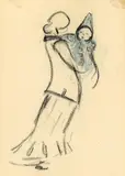 Frau mit Kind auf dem Arm by Heinrich Zille, Farbkreide auf Papier, sold May 2011