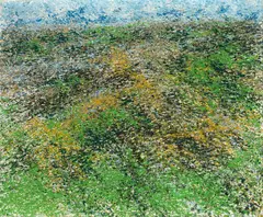 Ohne Titel by Gerda Lepke, 1983, Öl auf Nessel, sold Mar 2023