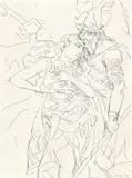 Brunhilde + Wotan by Elizabeth Peyton, 2010, Radierung auf Velin, sold May 2021