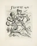 Somme 1916 by Max Pechstein, 1917, 8 Blatt: Jeweils Aquatinta auf Papier, sold Jan 2022