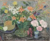 Blumenstillleben by Augusta von Zitzewitz, 1931, Öl auf Leinwand, sold Sep 2022