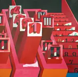 I, II, III, IV by Ulrich Knispel, 1972, Öl auf Leinwand, sold Jun 2015