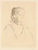 Edvard Munch, Ingeborg Heiberg, 1895, Kaltnadel auf Velin