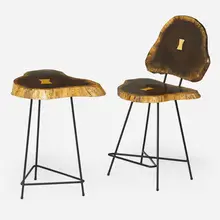 Chair and side table by Christopher Hiltey, sold May 2018