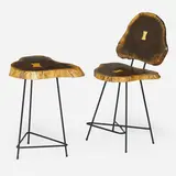 Chair and side table by Christopher Hiltey, sold May 2018