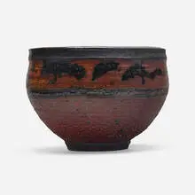 Bowl by Otto Heino, 2002, glazed stoneware, sold Oct 2023