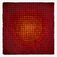Rya carpet by Verner Panton, c. 1965, machine-knotted wool, sold Oct 2023
