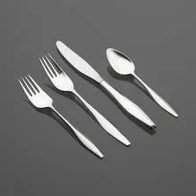 Diamond flatware service by Gio Ponti, 1958, sterling silver, stainless steel, sold Oct 2023