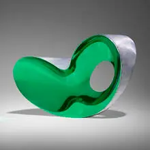 Ron Arad, Blo-Void 3, 2006, anodized aluminum, woven aluminum mesh