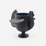 Cocotte cachepot by François-Xavier Lalanne, c. 1990, glazed stoneware, sold Oct 2023