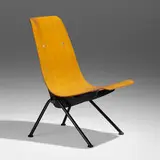 Antony chair by Jean Prouvé, 1954, beech plywood, enameled steel, aluminum, sold Oct 2023