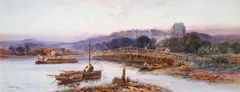 A view of Arundel from the river by Walter Stuart-Lloyd, watercolour, sold Jun 2015