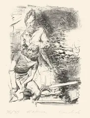 Hinterer by Neo Rauch, 2006, Lithographie auf Velin, sold Jun 2015
