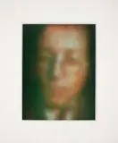 Heiner Friedrich (nach einem Foto von Brigid Polk) by Gerhard Richter, 1970, Farboffset auf gestrichenem Papier, sold Oct 2021