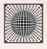 Victor Vasarely, Ohne Titel, Farbserigrafie auf Velin