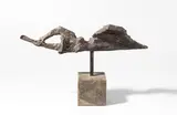 Kleine Windsbraut by Erich Fritz Reuter, 1964, Bronze mit schwarzbrauner Patina, auf Granitsockel montiert, sold Jan 2022