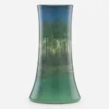 Carl Schmidt for Rookwood Pottery, Large Scenic Vellum vase