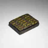 Lidded box by Line Vautrin, c. 1960, Talosel, resin, sold Oct 2023