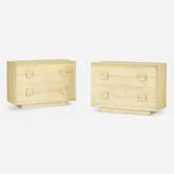 Samuel Marx, Cabinets, pair, c. 1950, crackle-lacquered wood