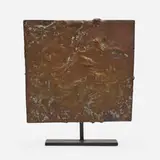 Untitled (Fragment) by Harry Bertoia, c. 1959, melt-coated brass over steel, sold Oct 2023