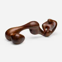 Untitled (No. 61) by Leo Amino, carved mahogany, sold Oct 2023