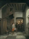 The drummer boy by Hendricus Johannes Scheeres, oil on panel, sold Jun 2015