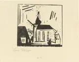 Süssenborn by Lyonel Feininger, 1924, Holzschnitt auf Japanbütten, sold Dec 2018