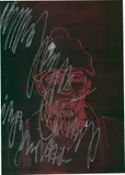 Beuys im Gewitter by Joseph Beuys, 1983, Silberstift über Farbfotokopie auf Papier, sold Jul 2020