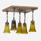 Chandelier (No. 592) by Gustav Stickley, sold May 2018