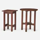 Drink stand and lamp table by L. & J.G. Stickley, sold May 2018