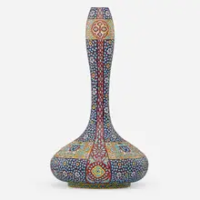 Large vase by attribution Longwy, France, sold May 2018