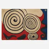 Swirls tapestry by Alexander Calder, 1975, hand-woven maguey fiber, sold Oct 2023