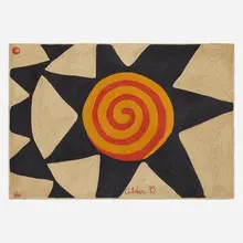 Star tapestry by Alexander Calder, 1975, hand-woven maguey fiber, sold Oct 2023