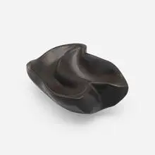 Bowl by Alexandre Noll, c. 1950, carved ebony, sold Oct 2023