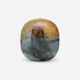 Untitled (closed form) by Toshiko Takaezu, c. 1990, glazed porcelain, sold Oct 2023