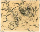 Ohne Titel by Norbert Kricke, 1956, Kohle auf Papier, sold May 2019