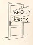 Roy Lichtenstein, Knock Knock, 1975, Lithografie auf Arches-Velin