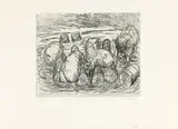 Kahlschlag by Georg Baselitz, 1964, Kaltnadel auf Velin, sold Dec 2018