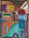 Ohne Titel by Ida Kerkovius, Öl auf Leinwand, auf Holz aufgezogen, sold Jun 2016